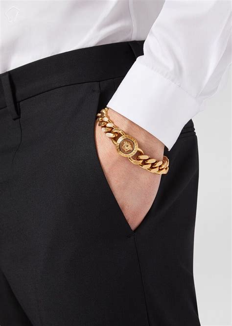 versace gold braceet price|versace gold bracelet men.